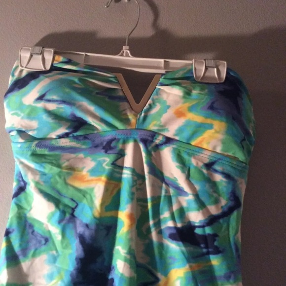 VINCE CAMUTO Blue Blend Bandeau One Piece Size 8 - Picture 7 of 7